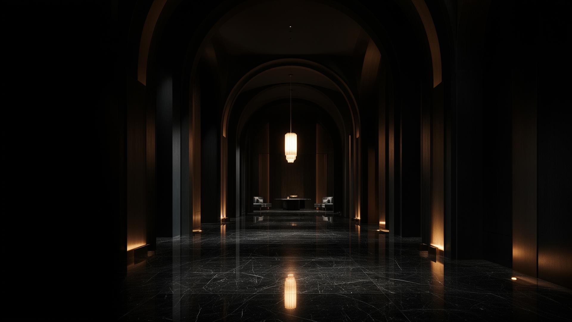 Cinematic luxury arrival